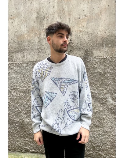 Vintage unisex πλεκτή μπλούζα XL