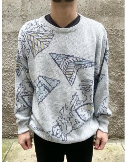 Vintage unisex πλεκτή μπλούζα XL