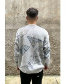 Vintage unisex πλεκτή μπλούζα XL