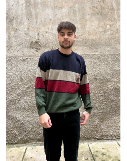 Vintage unisex πλεκτή μπλούζα M-L