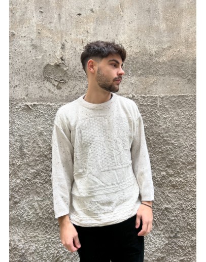 Vintage unisex πλεκτή μπλούζα XL