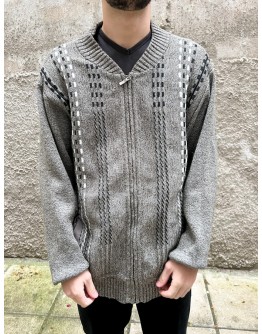 Vintage unisex πλεκτή ζακέτα XXL