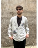 Vintage unisex πλεκτή ζακέτα M-L