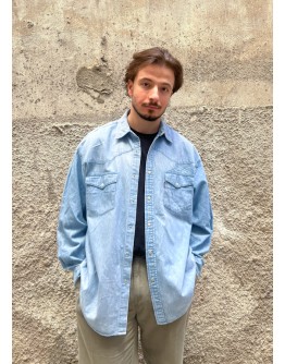 Vintage unisex denim πουκάμισο XL
