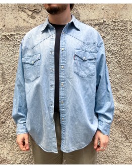 Vintage unisex denim πουκάμισο XL