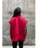 Vintage unisex αδιάβροχο αντιανεμικό γιλέκο L