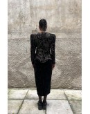 Vintage βελούδινο φόρεμα S/M