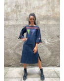 Vintage denim φόρεμα S-M