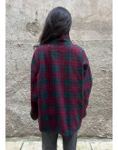 Vintage unisex φλις καρό ζακέτα Marks & Spencer L