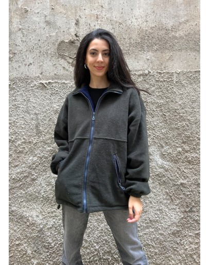 Vintage unisex φλις ζακέτα M