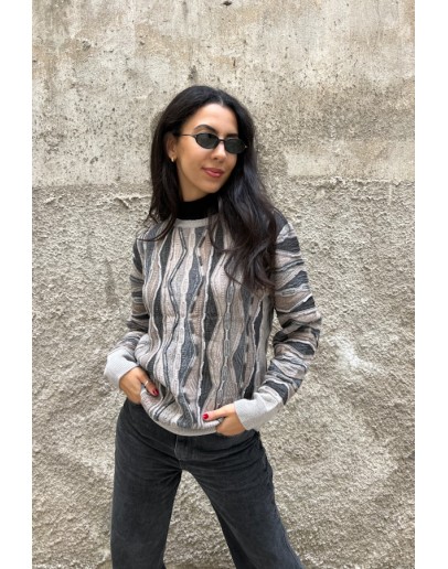 Vintage wollen pullover M