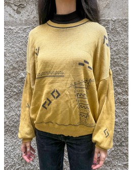 Vintage unisex πλεκτό πουλόβερ M