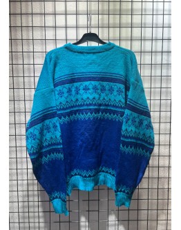 Vintage unisex knitted sweater L