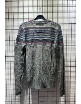 Vintage unisex μάλλινη πλεκτή μπλούζα S-M