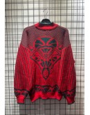 Vintage πλεκτή μπλούζα L-XL