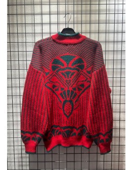 Vintage πλεκτή μπλούζα L-XL