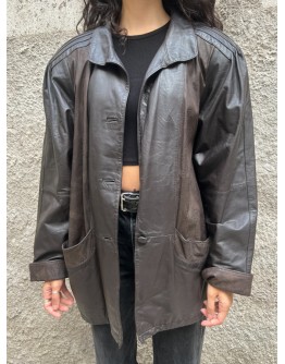 Vintage leather jacket L