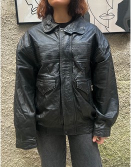 Vintage leather jacket M