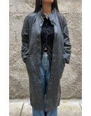 Vintage leather trench coat S