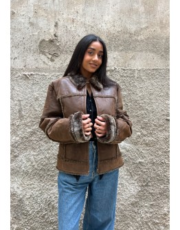 Vintage leather jacket M