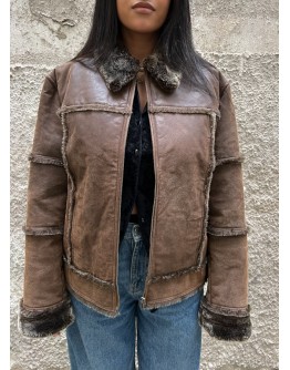 Vintage leather jacket M