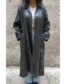Vintage leather trench coat L-XL