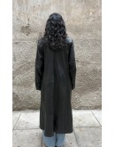Vintage leather trench coat L-XL