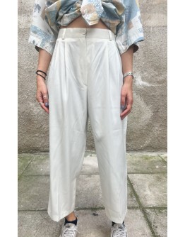 Vintage saten παντελόνι L