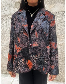 Vintage μπροκαρ σακάκι XL