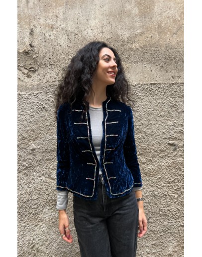 Vintage velvet jacket S