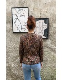 Vintage printed shirt S