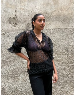 Vintage see through τοπ L