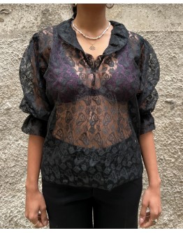 Vintage see through τοπ L