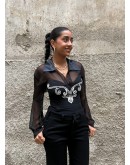 Vintage silk Corset S