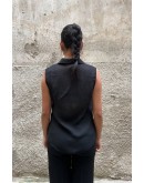 Vintage see through αμάνικο τοπ M