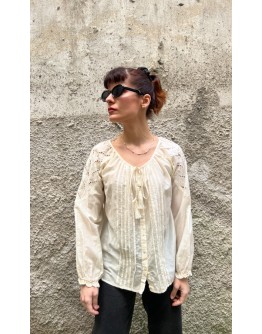 Vintage silk shirt L