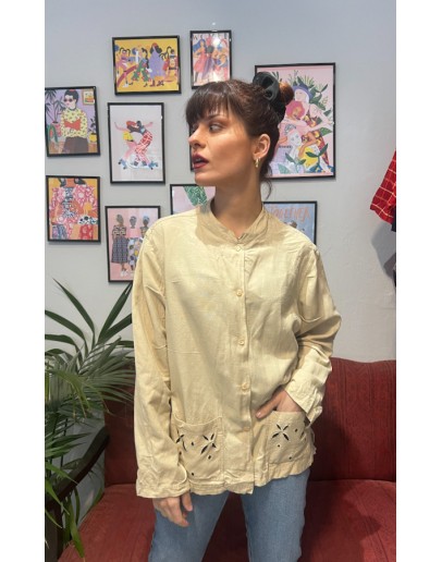 Vintage linen shirt XL