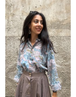 Vintage printed shirt XL