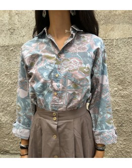 Vintage printed shirt XL