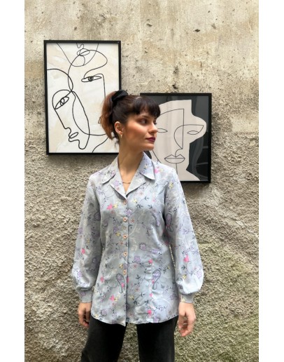 Vintage floral shirt L