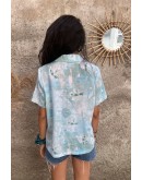 Vintage floral shirt M