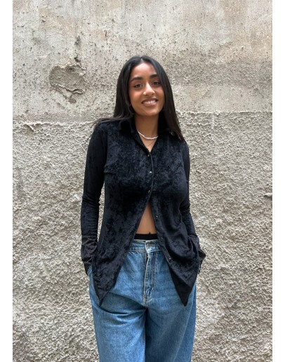 Vintage velvet shirt S