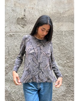Vintage printed top XL