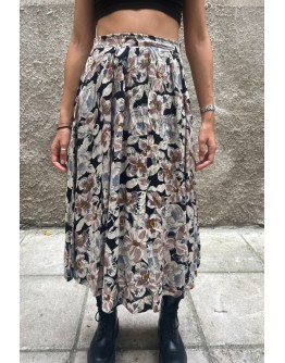 Vintage floral φούστα S