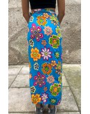 Vintage floral wrap φούστα