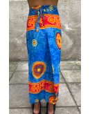 Vintage εμπριμέ wrap φούστα 