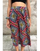 Vintage printed skirt M