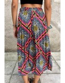 Vintage printed skirt M