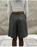 Vintage plaid zip quillot M