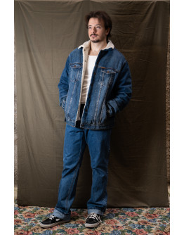 Vintage denim jacket XL